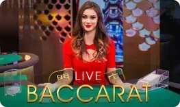 Live Baccarat élő kaszinó játék a Vipsta Casino lobbijában