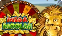 Mega Moolah nyerőgép a Vipsta Casino lobbijában